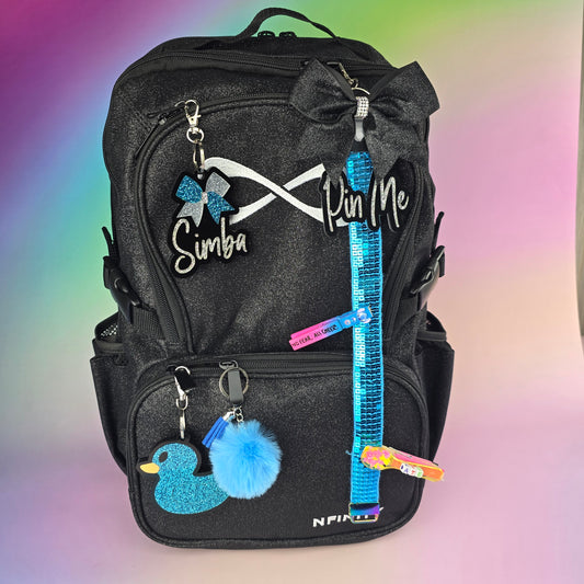 Bow Name Tag - Personalised Bag Tag