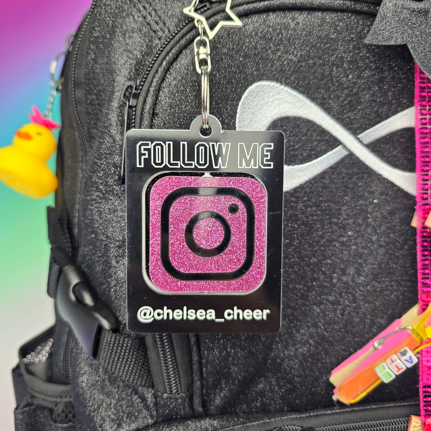 Instagram Follow - Personalised Bag Tag