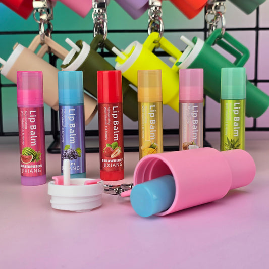 Mini Stanley with Lip Balm - Key Chain