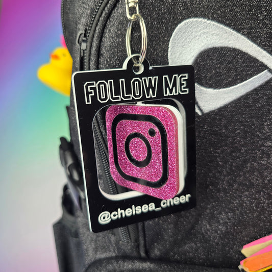 Instagram Follow - Personalised Bag Tag