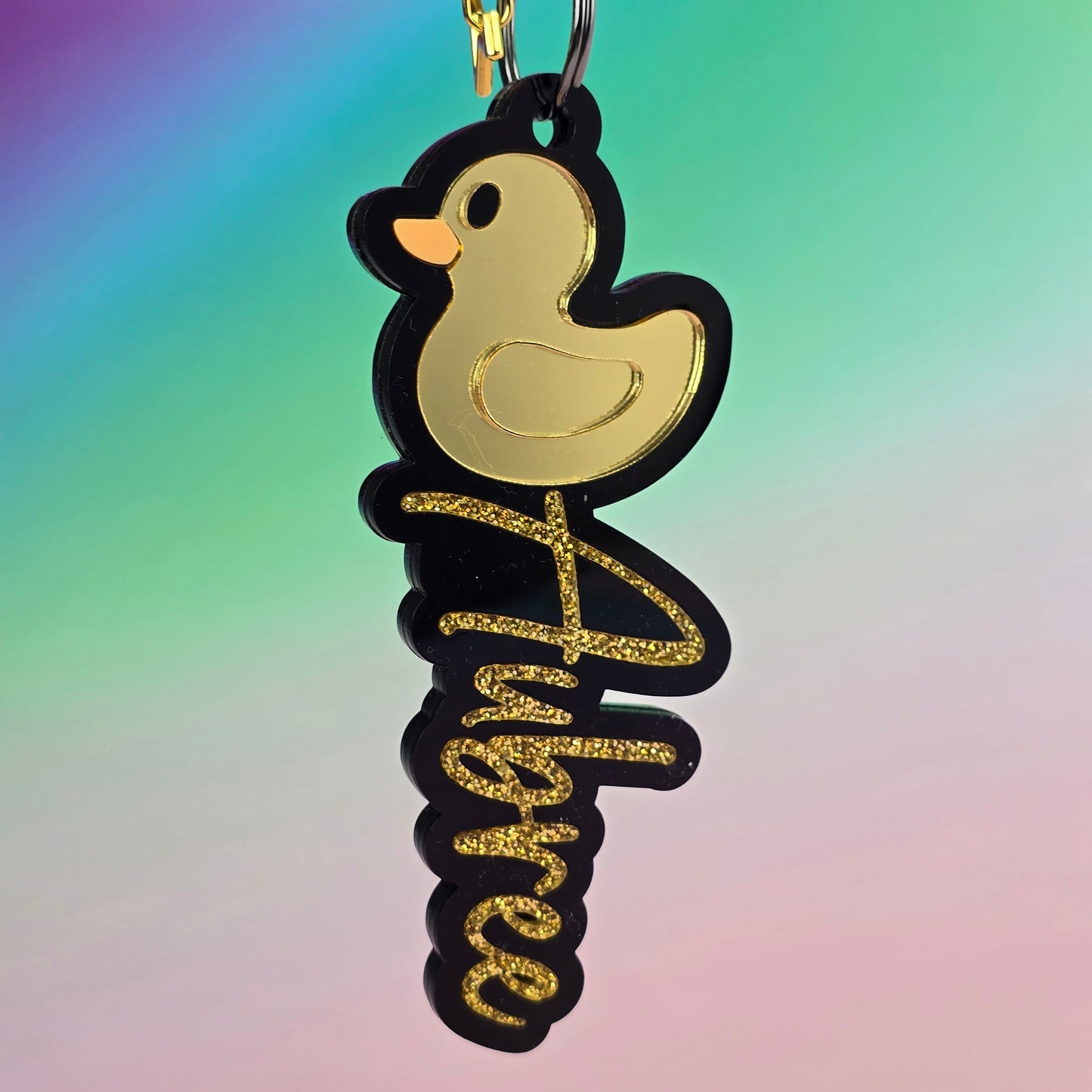 Cheer Duck Name Tag - Personalised Bag Tag