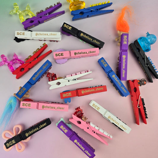 12 Personalised Engraved Pegs