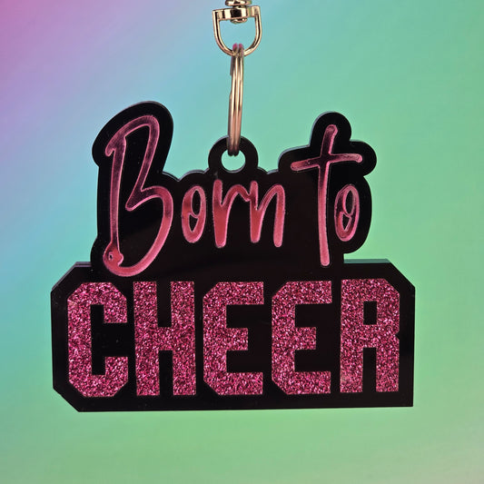 Born To Cheer - Bag Tag