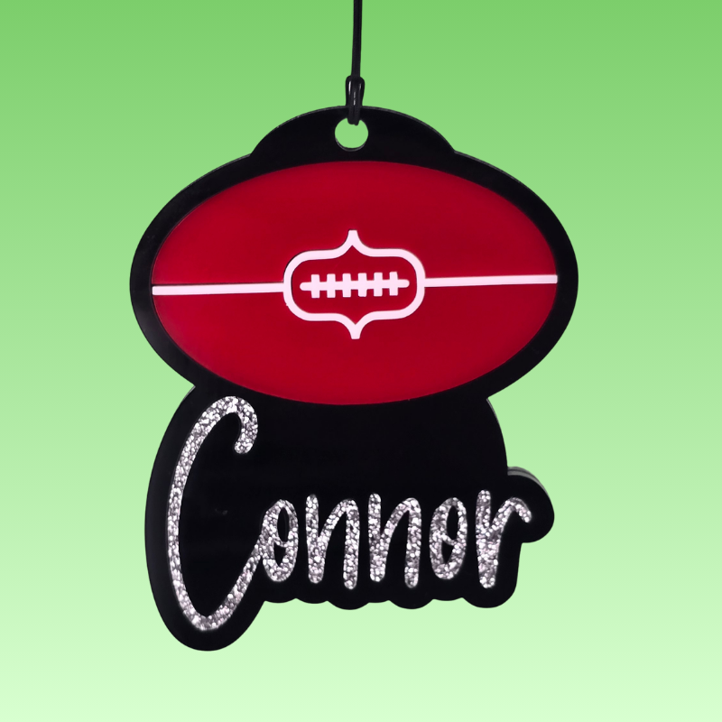 AFL Football with Name - Bag Tag
