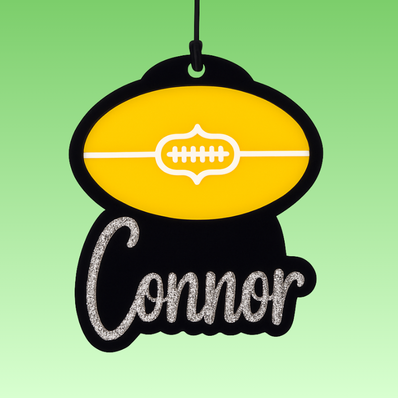 AFL Football with Name - Bag Tag