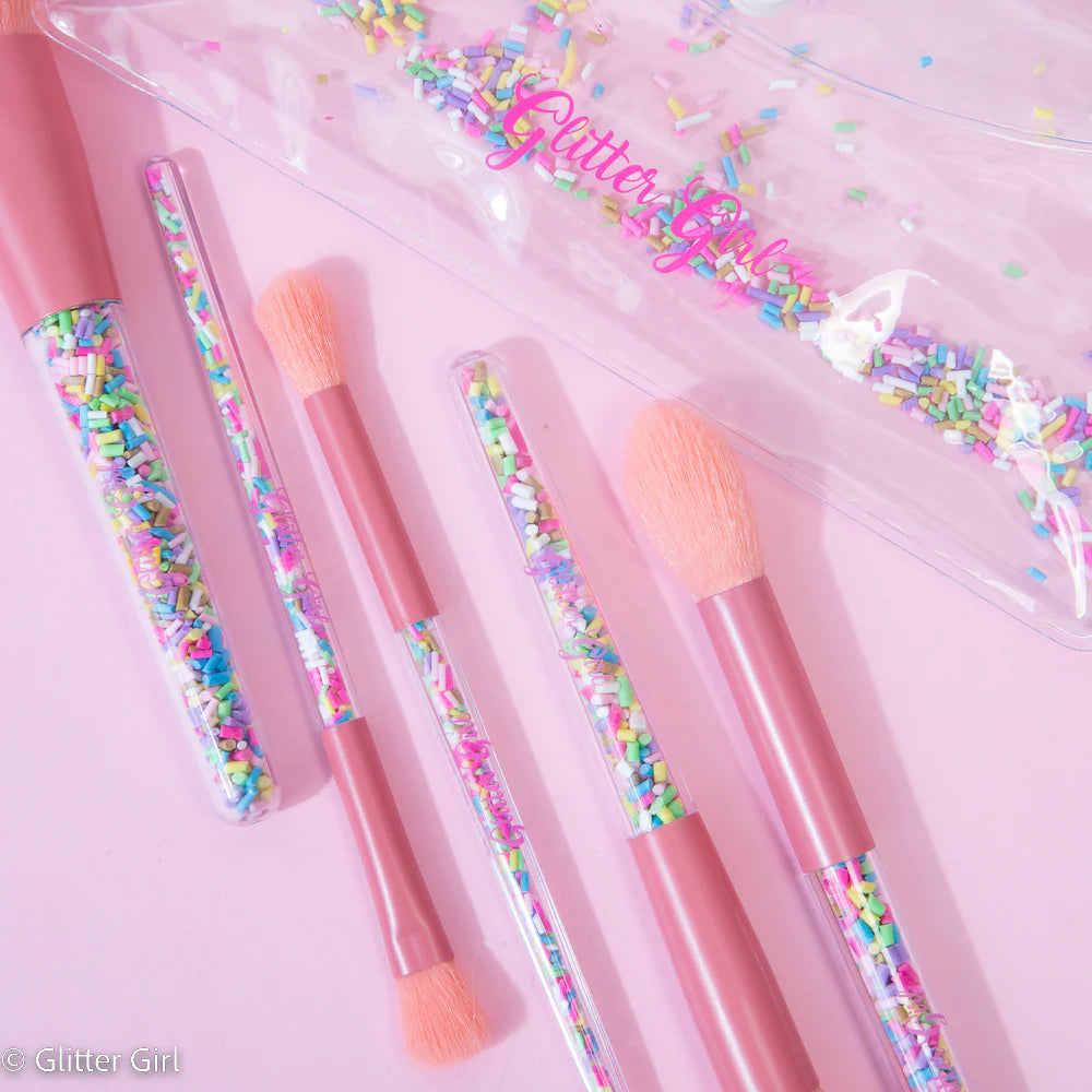 The Original Unicorn Sprinkle Makeup Brush Set (Glitter Girl)