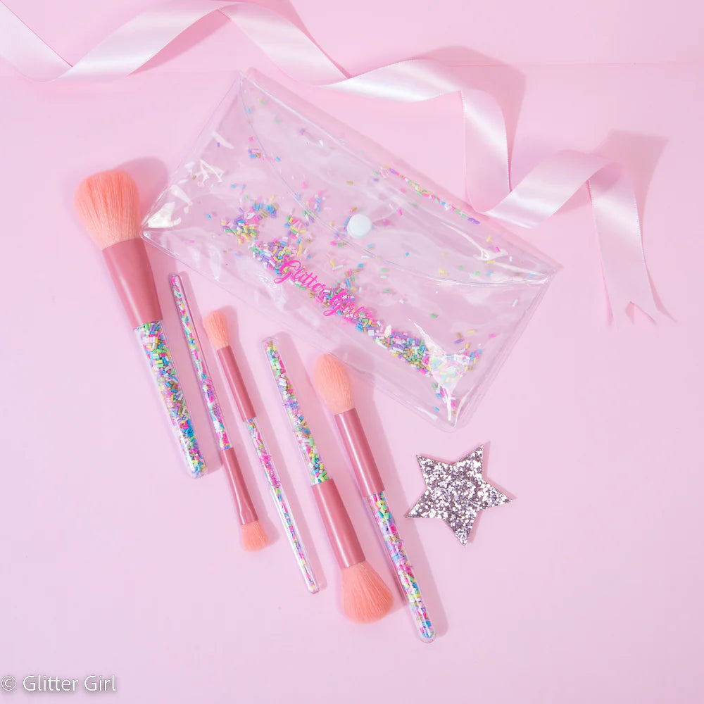 The Original Unicorn Sprinkle Makeup Brush Set (Glitter Girl)