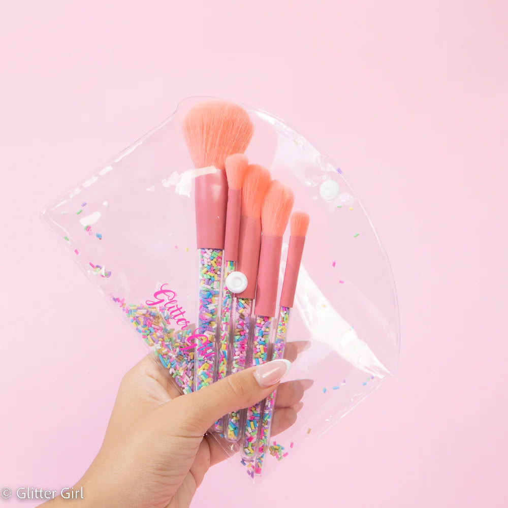 The Original Unicorn Sprinkle Makeup Brush Set (Glitter Girl)