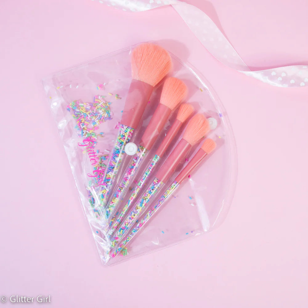 The Original Unicorn Sprinkle Makeup Brush Set (Glitter Girl)