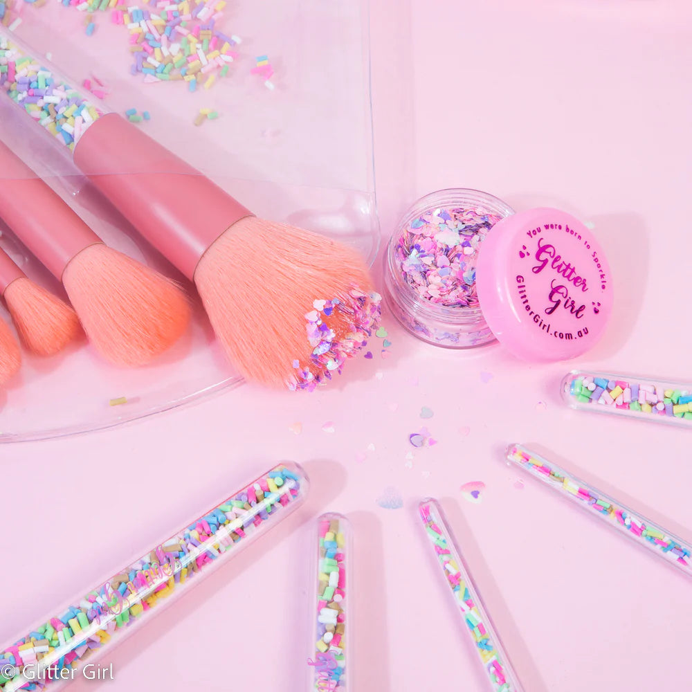 The Original Unicorn Sprinkle Makeup Brush Set (Glitter Girl)