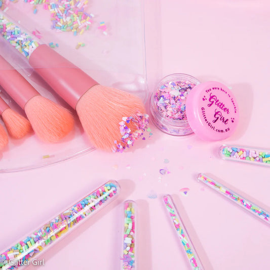 The Original Unicorn Sprinkle Makeup Brush Set (Glitter Girl)