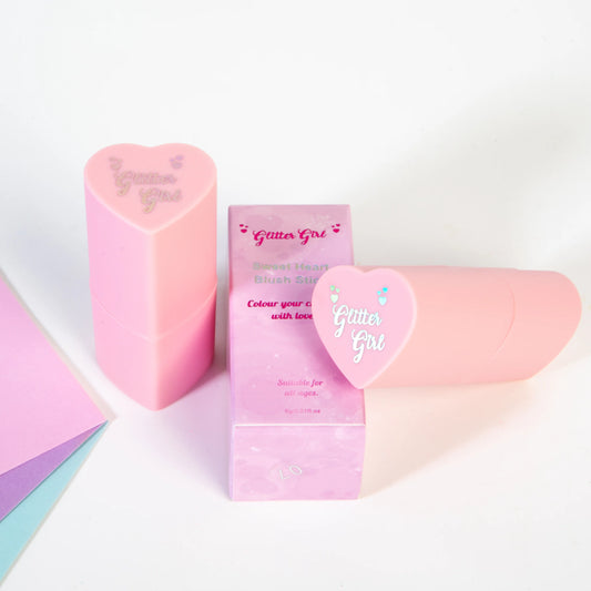 Sweet Heart Blush Stick (Glitter Girl)
