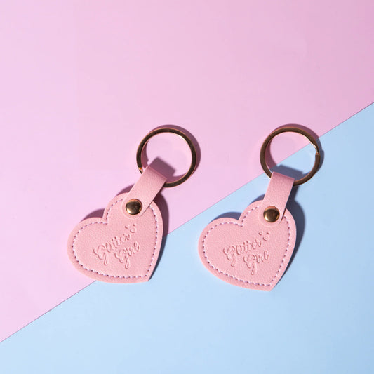 Heart Keychain (Glitter Girl)