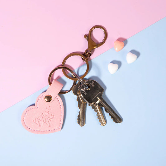 Heart Keychain (Glitter Girl)