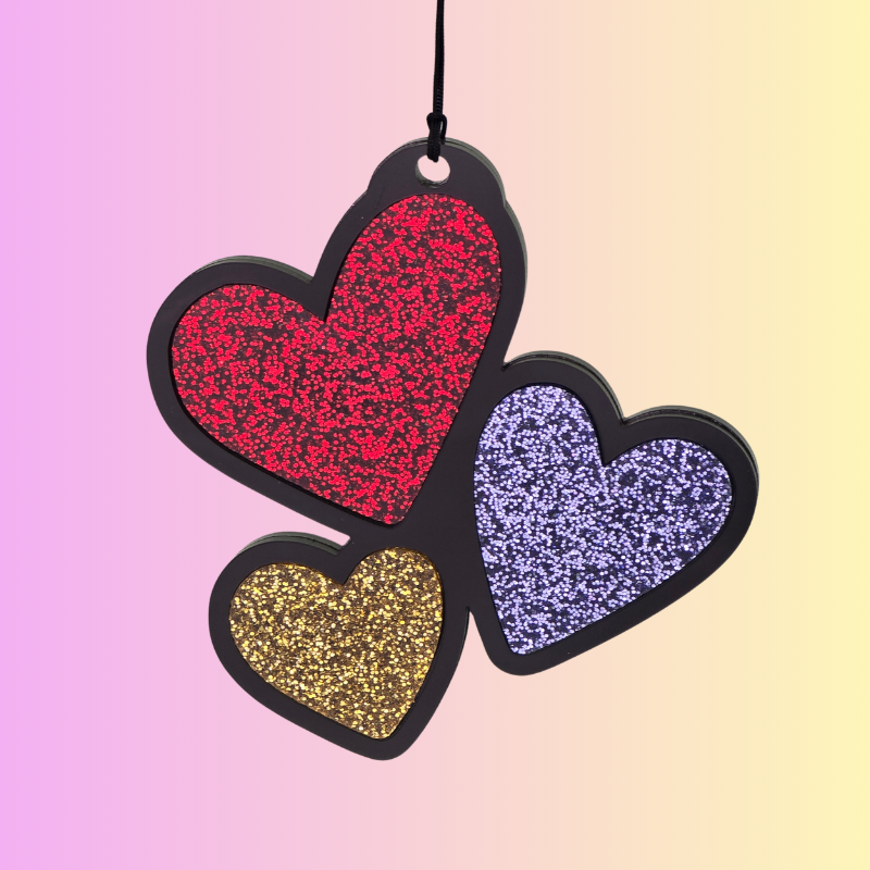 Triple Hearts - Bag Tag