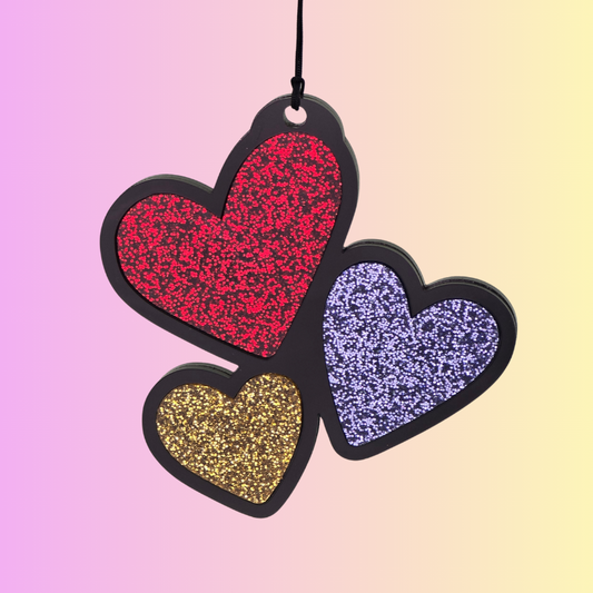Triple Hearts - Bag Tag